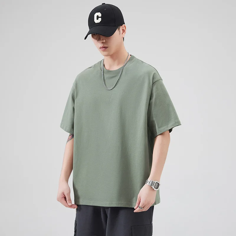 Summer New Heavyweight Men's Cotton T-Shirt Short Sleeve Loose round Neck Base Shirt Color Half Sleeve Versatile Casual...
Summer New Heavyweight Men's Cotton T-Shirt Short Sleeve Loose round Neck Base Shirt Color Half Sleeve Versatile Casual...