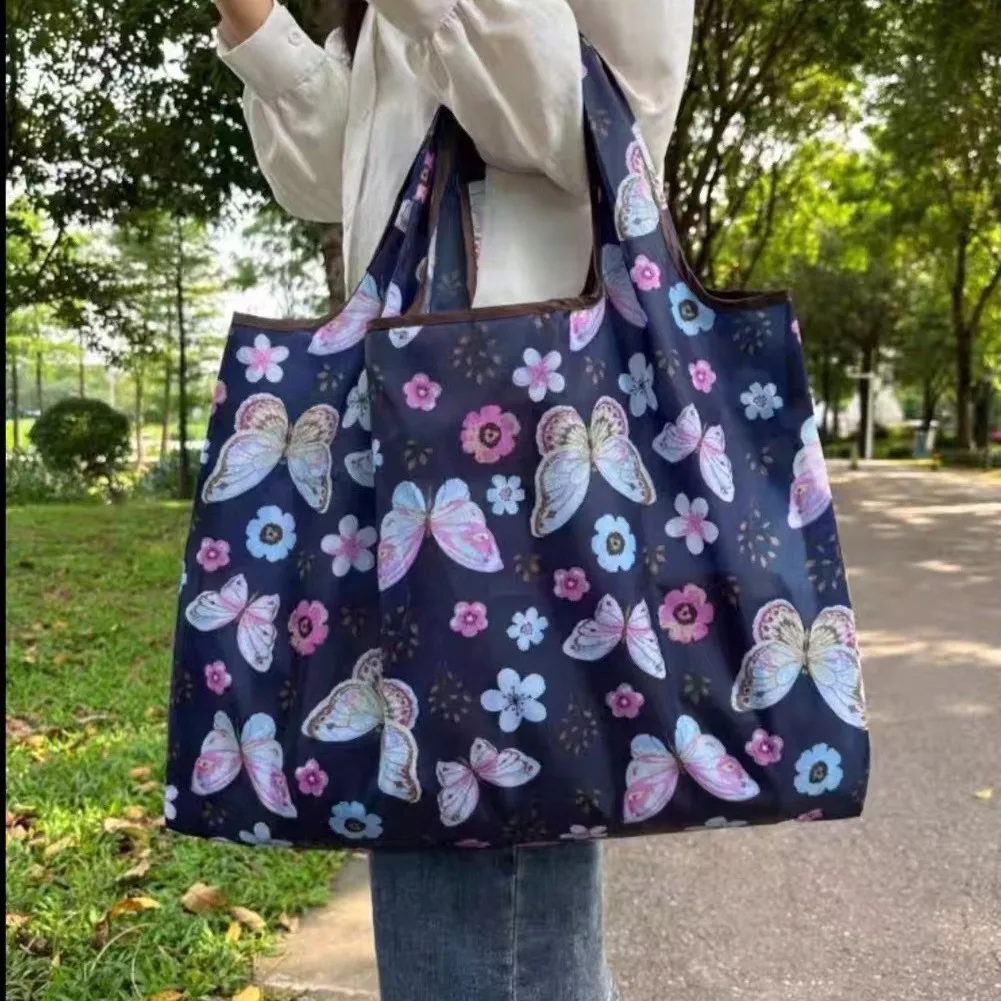 Portable Folding Shopping Bag Butterfly Flower Printing Grocery Bag Eco-friendly Reusable High-capacity Tote Bags 2024 New
Portable Folding Shopping Bag Butterfly Flower Printing Grocery Bag Eco-friendly Reusable High-capacity Tote Bags 2024 New