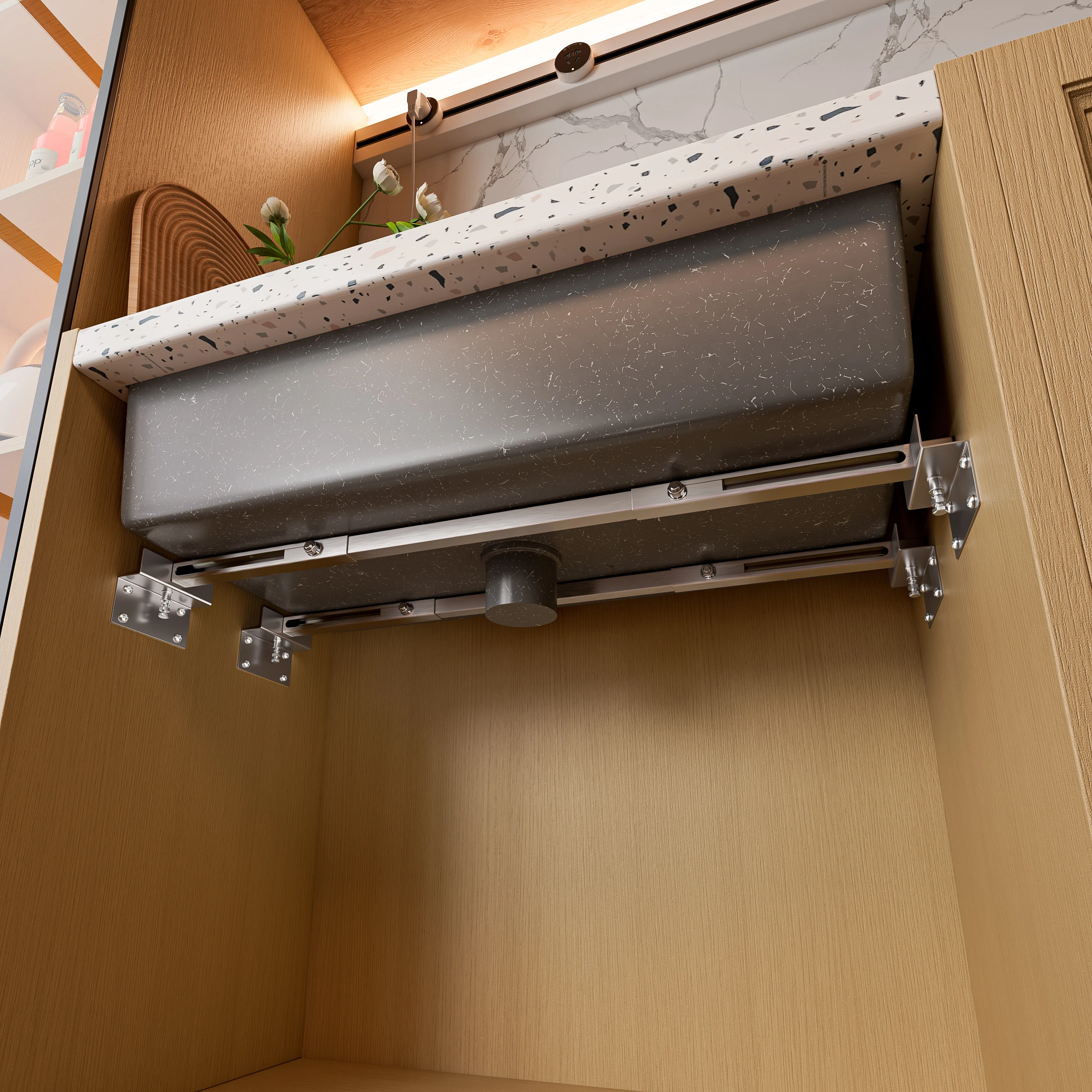 2PCS(119-160cm) Undermount Sink Supports Brackets Adjustable Stainless Steel Installation for Heavy Duty Undermount Kitchen Sink
2PCS(119-160cm) Undermount Sink Supports Brackets Adjustable Stainless Steel Installation for Heavy Duty Undermount Kitchen Sink