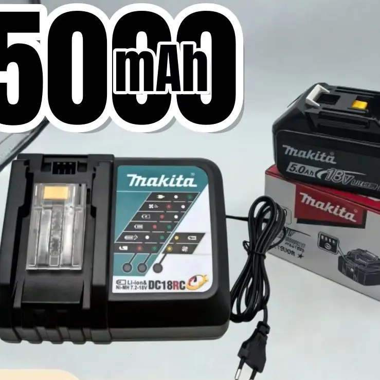 18V 5.0Ah Lithium-Ion Battery Replacement for Makita Power Tools DDF487 DGA404 DTW700 DHP487 DTD173 High Capacity New
18V 5.0Ah Lithium-Ion Battery Replacement for Makita Power Tools DDF487 DGA404 DTW700 DHP487 DTD173 High Capacity New