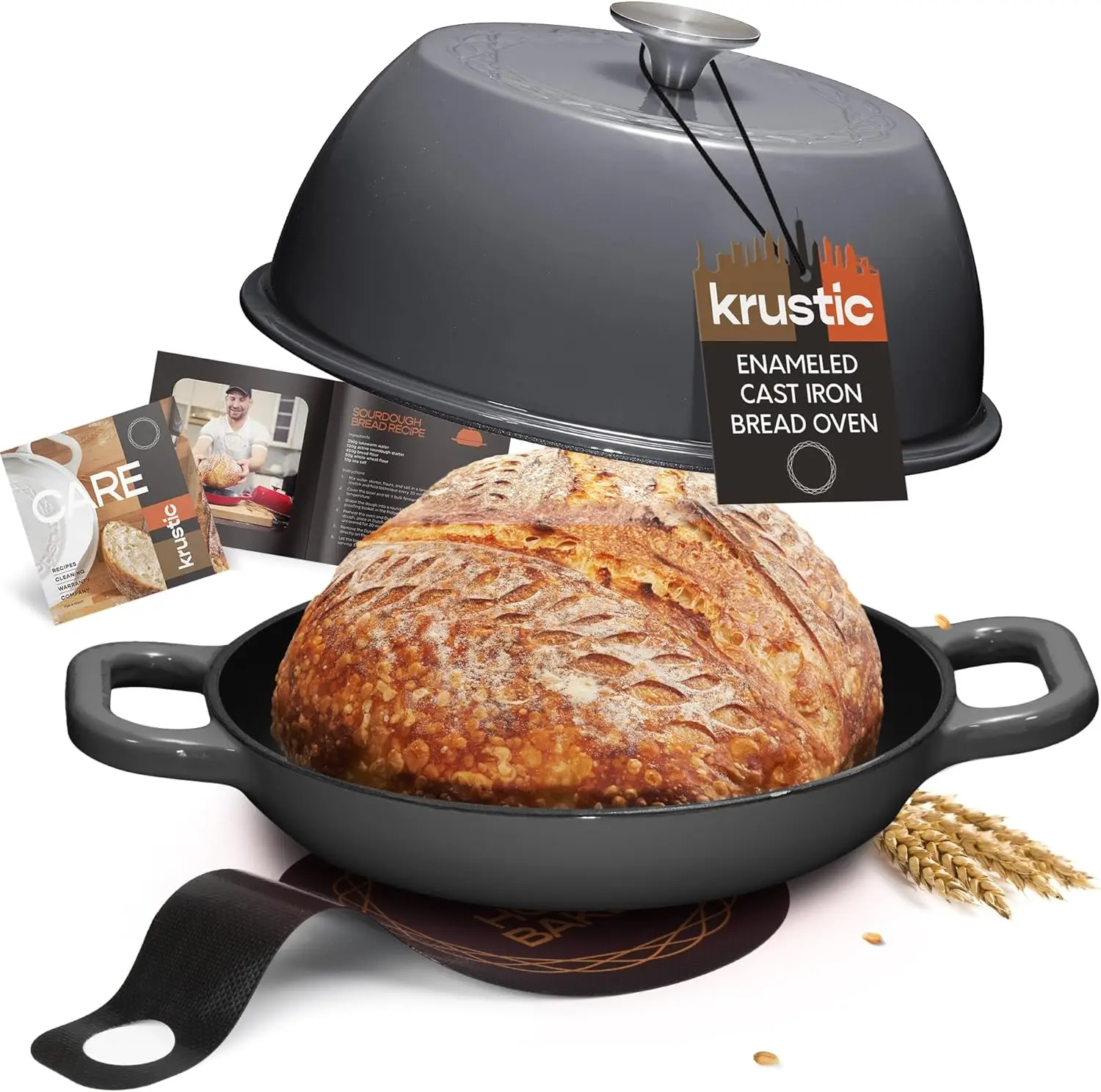 Oven for Sourdough Bread Baking | 6 Quart Pot with Lid | 10 Inch Ceramic Enamel Thick Coated Cookware S
Oven for Sourdough Bread Baking | 6 Quart Pot with Lid | 10 Inch Ceramic Enamel Thick Coated Cookware S