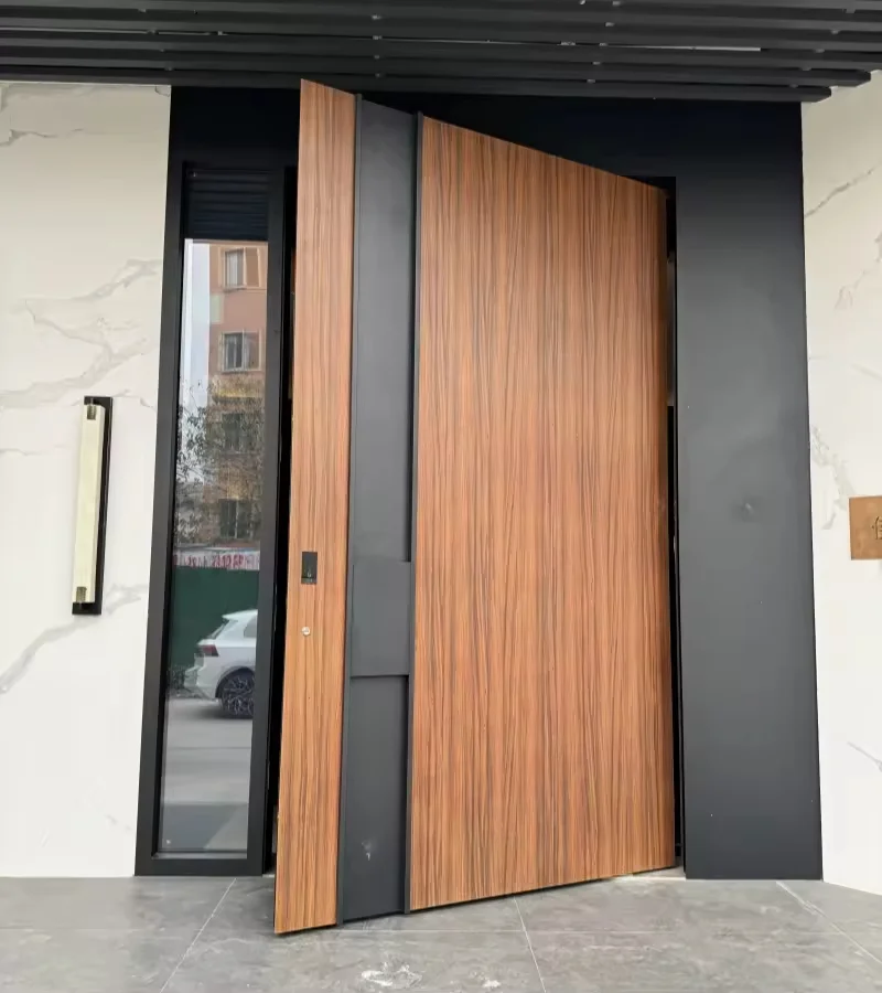 Large Size Luxurious Household Pivot Door Modern Fashion Style with Side Opening Window Manual Sturdy Durable Front Doors
Large Size Luxurious Household Pivot Door Modern Fashion Style with Side Opening Window Manual Sturdy Durable Front Doors