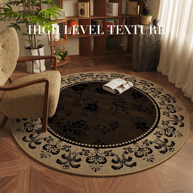 Luxury Vintage Round Flocked Rug-Non-Slip TPR Backing,Durable Living Room Carpet for Sofa, Coffee Table,and Home Decor rugs
Luxury Vintage Round Flocked Rug-Non-Slip TPR Backing,Durable Living Room Carpet for Sofa, Coffee Table,and Home Decor rugs