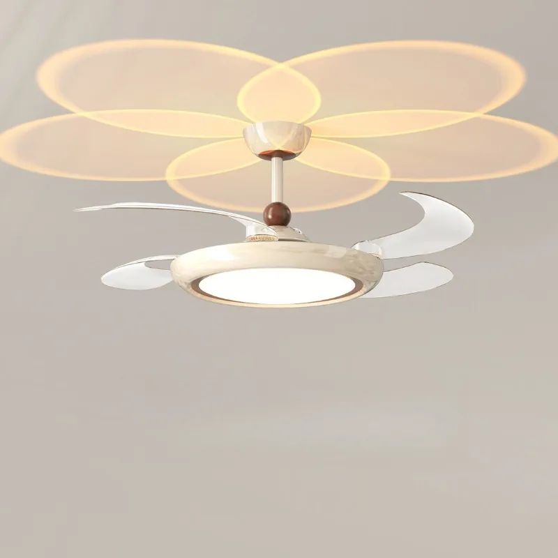 Italian Cream Style Invisible Ceiling Fan Lamp Household Variable Frequency Fan Lights Intelligent and Simple Children's Bedroom
Italian Cream Style Invisible Ceiling Fan Lamp Household Variable Frequency Fan Lights Intelligent and Simple Children's Bedroom