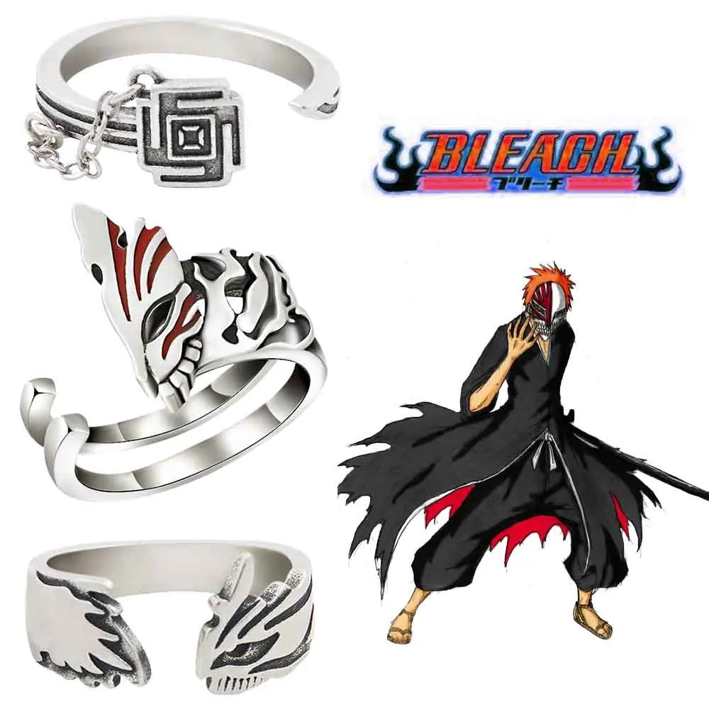 Anime Kurosaki Ichigo Rings for Woman Fashion Blurred Mask Opening Finger Ring Silver Color Alloy Pierscionki Ring Women
Anime Kurosaki Ichigo Rings for Woman Fashion Blurred Mask Opening Finger Ring Silver Color Alloy Pierscionki Ring Women