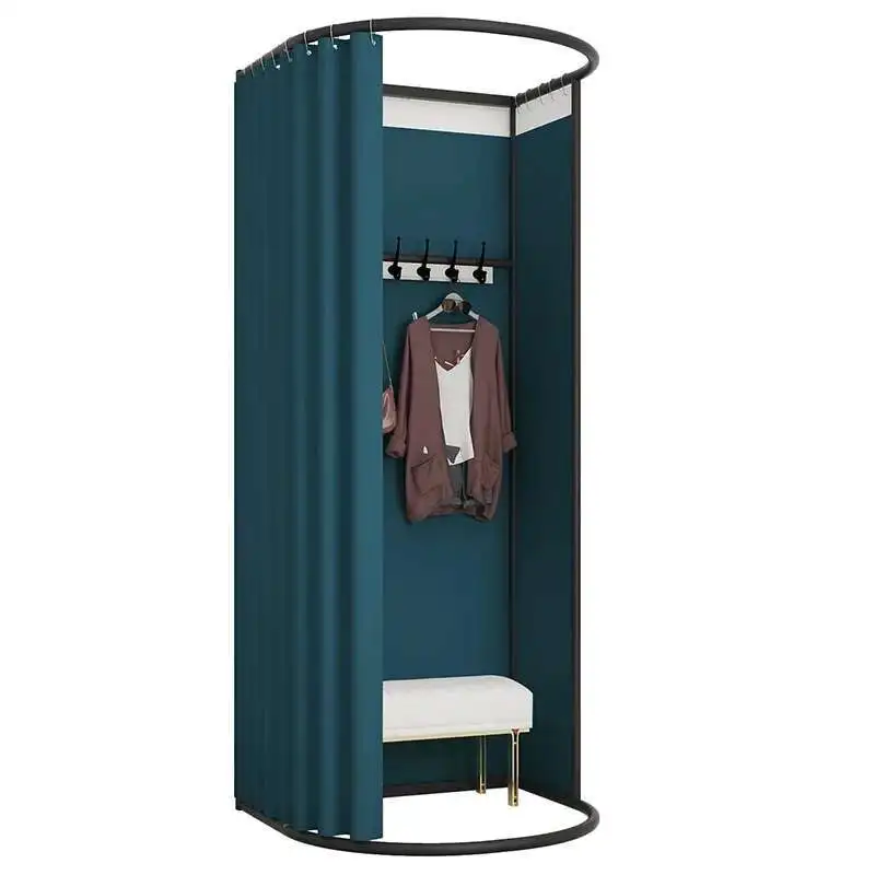 Curtain Portable Display Racks Curtain Dressing Room Clothes Racks Minimalist Mobile Storage Hangers Clothing Store Fitting Room
Curtain Portable Display Racks Curtain Dressing Room Clothes Racks Minimalist Mobile Storage Hangers Clothing Store Fitting Room