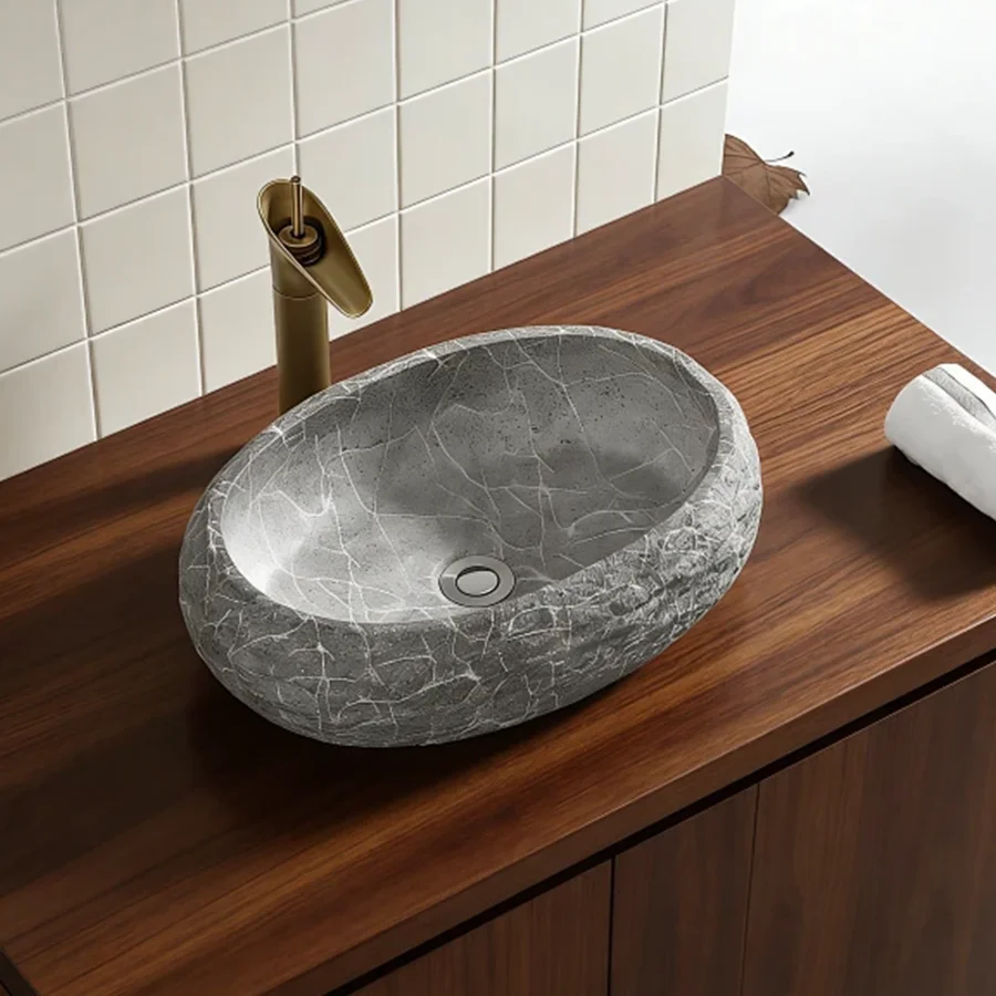 49Cm*36Cm Oval-Shaped Cement Washbasin, an Ideal Choice for Modern Bathroom Equipment, Suitable for Changing Rooms, Vanity Tables, Bathrooms, Toilets, and Rvs
49Cm*36Cm Oval-Shaped Cement Washbasin, an Ideal Choice for Modern Bathroom Equipment, Suitable for Changing Rooms, Vanity Tables, Bathrooms, Toilets, and Rvs