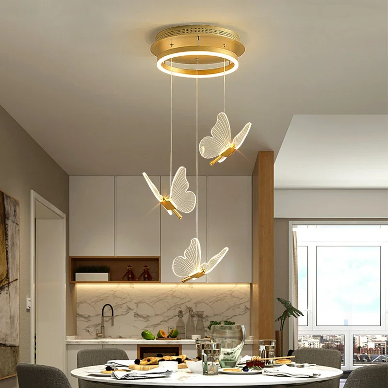 Modern Nordic LED Butterfly Chandelier Light Creative Lamps for Staircase Bedside Led Hanging Lamp Home Decor Pendant Lights
Modern Nordic LED Butterfly Chandelier Light Creative Lamps for Staircase Bedside Led Hanging Lamp Home Decor Pendant Lights