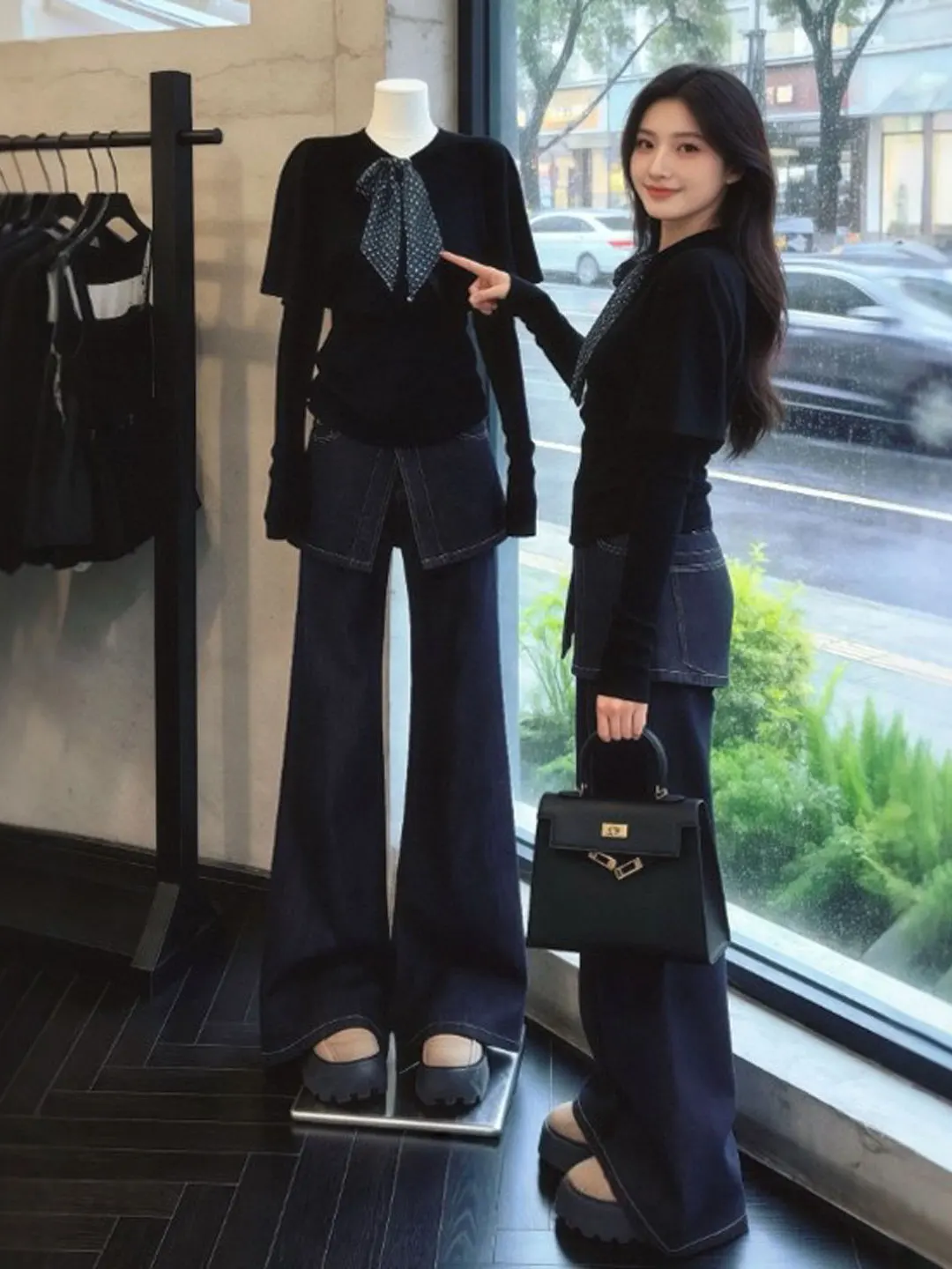 Faionable Bla Wrap Knitwear Slimming Waist Design Ele Sle Long Sve round Ne Warm Casual Women's Top Spring 2026
Faionable Bla Wrap Knitwear Slimming Waist Design Ele Sle Long Sve round Ne Warm Casual Women's Top Spring 2026