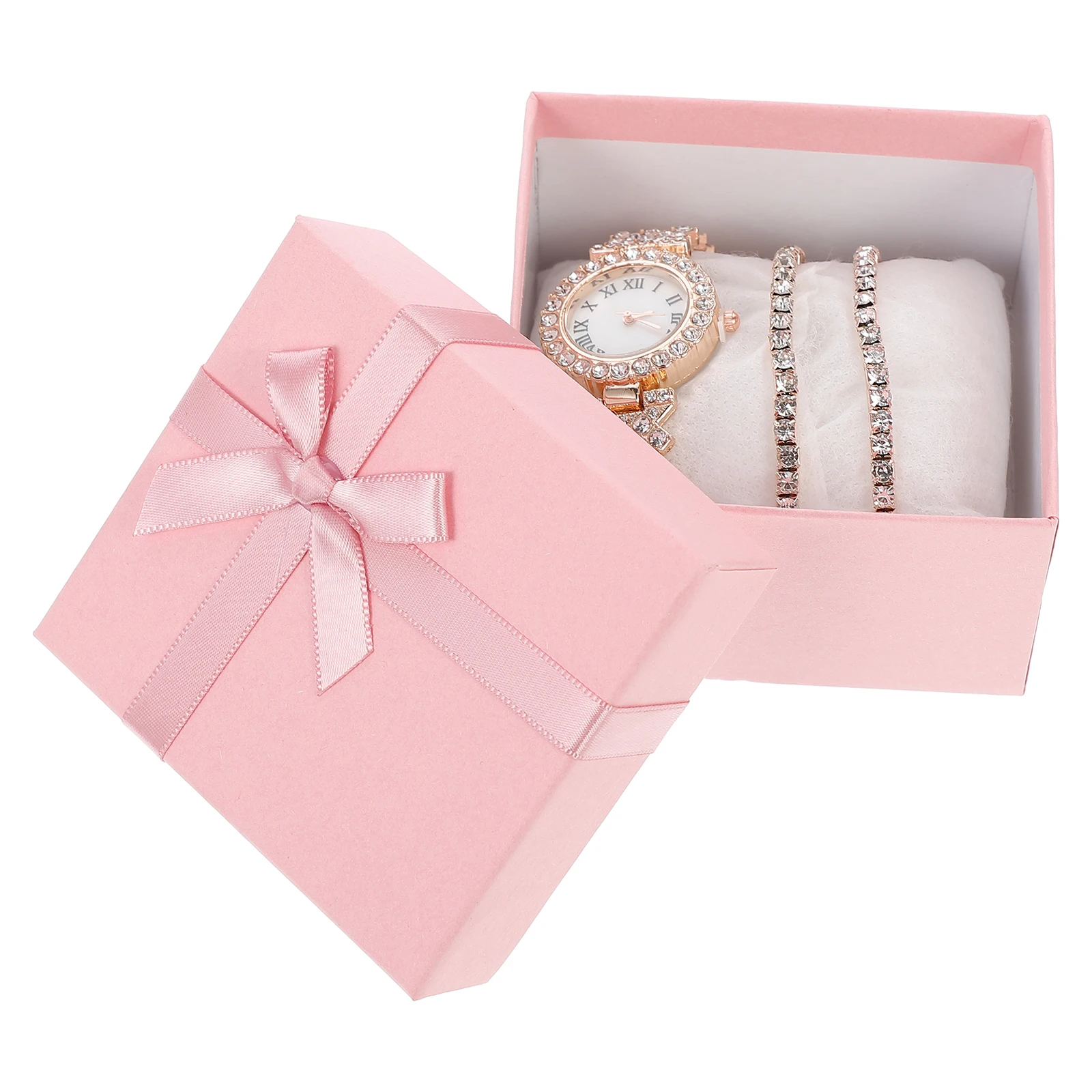 2pcs Double-layer Diamond-set Quartz Rhinestone Watch Bracelet Women Lightweight Durable Stylish Daily Wear Gift
2pcs Double-layer Diamond-set Quartz Rhinestone Watch Bracelet Women Lightweight Durable Stylish Daily Wear Gift