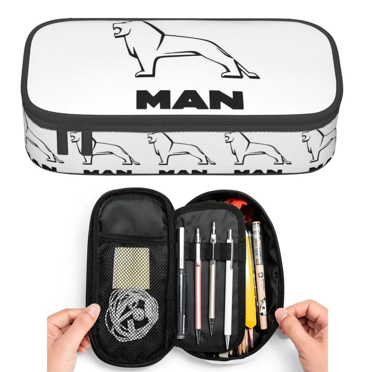 Man Truck Bus Dual-use Logo Pencil Cases for Students Pen Box Pencil Bag Large Storage Pencil Pouch Pen Holder
Man Truck Bus Dual-use Logo Pencil Cases for Students Pen Box Pencil Bag Large Storage Pencil Pouch Pen Holder