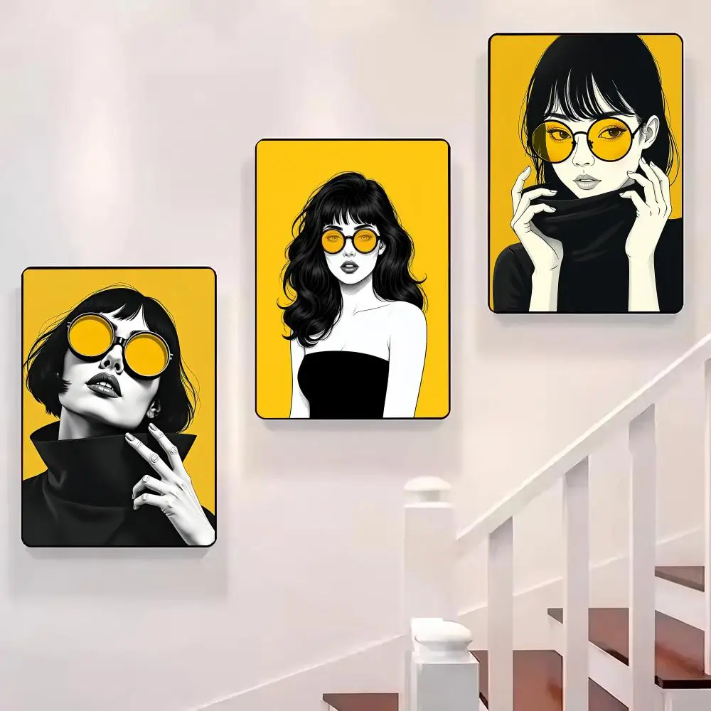 Woman in Yellow Sunglasses Poster Sticky Wall Waterproof Home Living Room Bedroom Bar Aesthetic Decoration Perfect Gift
Woman in Yellow Sunglasses Poster Sticky Wall Waterproof Home Living Room Bedroom Bar Aesthetic Decoration Perfect Gift