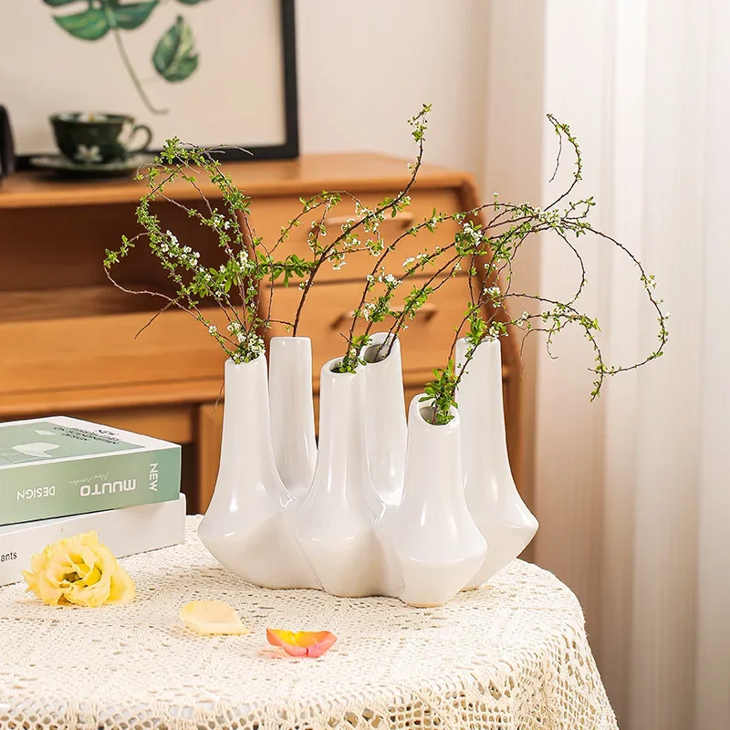 X20Creative Handmade Ceramic Abstract Vase Coral Reef Multi Mouth Flower Arrangement Flower Vase Home Decoration Accessories
X20Creative Handmade Ceramic Abstract Vase Coral Reef Multi Mouth Flower Arrangement Flower Vase Home Decoration Accessories