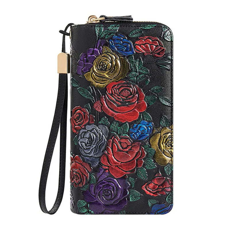 Большой кошелек из натуральной кожи с RFID-держателем для карт, женский кошелек, длинный клатч из коровьей кожи с цветочным принтом, ручная сумка
Большой кошелек из натуральной кожи с RFID-держателем для карт, женский кошелек, длинный клатч из коровьей кожи с цветочным принтом, ручная сумка
