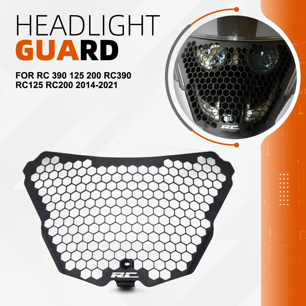 Headlight Guard For RC 390 125 200 RC390 RC125 RC200 2014 2015 2016 - 2021 Motorcycle Headlamp Grill Head Light Protection Cover
Headlight Guard For RC 390 125 200 RC390 RC125 RC200 2014 2015 2016 - 2021 Motorcycle Headlamp Grill Head Light Protection Cover