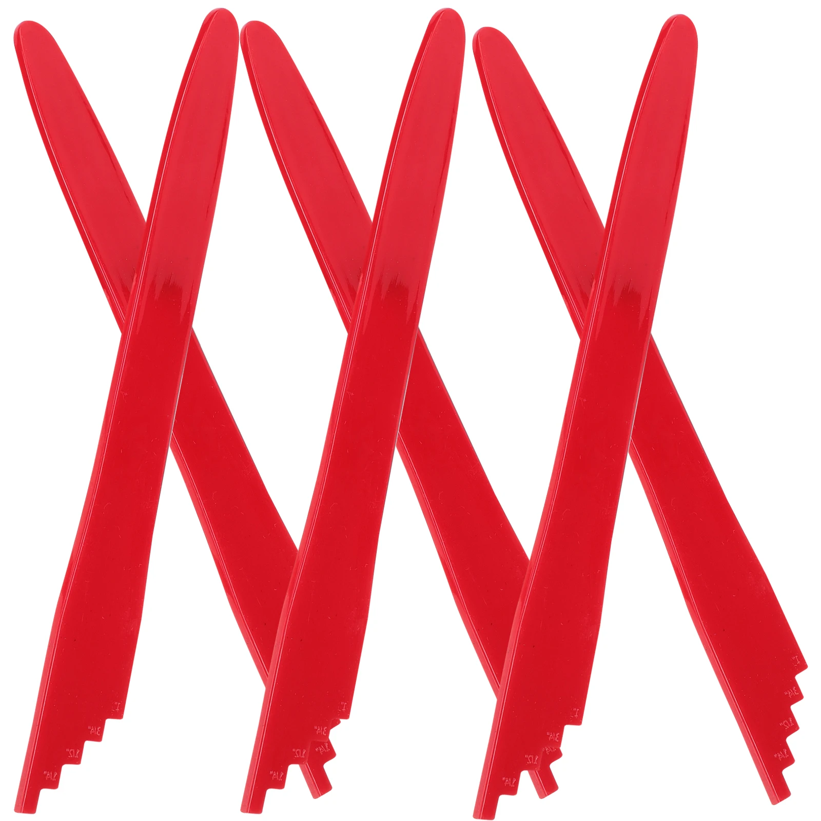 6 Pcs Anti-slip Canned Pliers Plastic Canning Tools Bubble Remover Measurer Cleaning Supplies Jar Debubbler Red Scale
6 Pcs Anti-slip Canned Pliers Plastic Canning Tools Bubble Remover Measurer Cleaning Supplies Jar Debubbler Red Scale