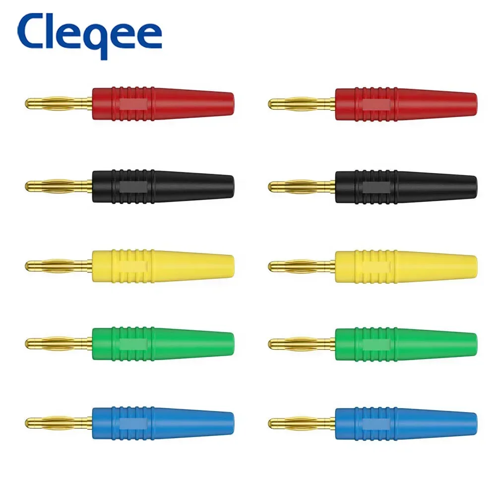 Cleqee P3011 10pcs 2mm Gold Plated Banana Plug Wilding Type Audio Speaker Amplifier Cable Wire Power Jack Connector Adapter
Cleqee P3011 10pcs 2mm Gold Plated Banana Plug Wilding Type Audio Speaker Amplifier Cable Wire Power Jack Connector Adapter