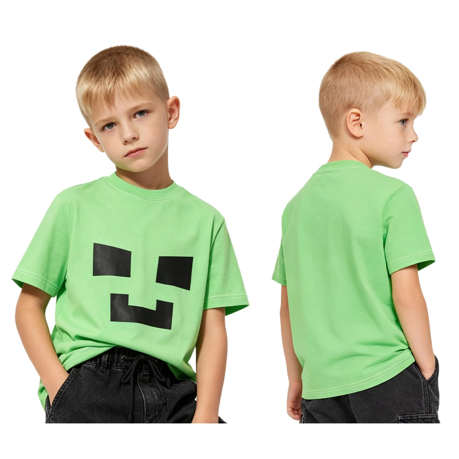 Kids Boys Girls Game Character Costume Top Short Sleeve Graphic T-shirt for Birthday Player Gathering Role Play Cosplay
Kids Boys Girls Game Character Costume Top Short Sleeve Graphic T-shirt for Birthday Player Gathering Role Play Cosplay