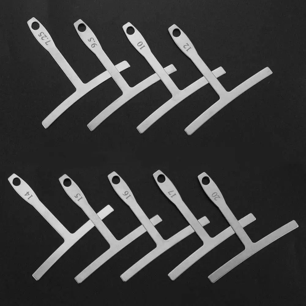 9Pcs Stainless Steel Guitar T-ruler Professional Precision Understring Radius Gauge Bridge Saddle Measurement
9Pcs Stainless Steel Guitar T-ruler Professional Precision Understring Radius Gauge Bridge Saddle Measurement
