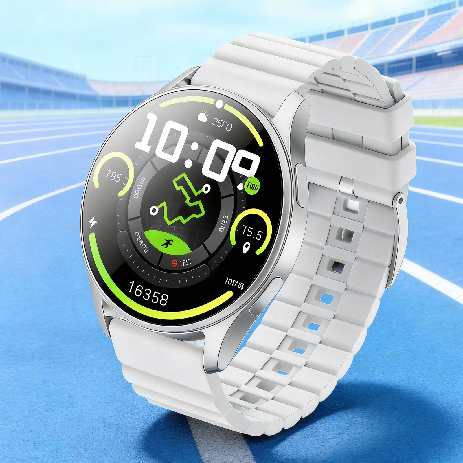 GPS Smart Watch, Bluetooth Calling, Heart Rate and Blood Pressure Monitoring, Motion Tracking, Compatible with Android and iOS
GPS Smart Watch, Bluetooth Calling, Heart Rate and Blood Pressure Monitoring, Motion Tracking, Compatible with Android and iOS