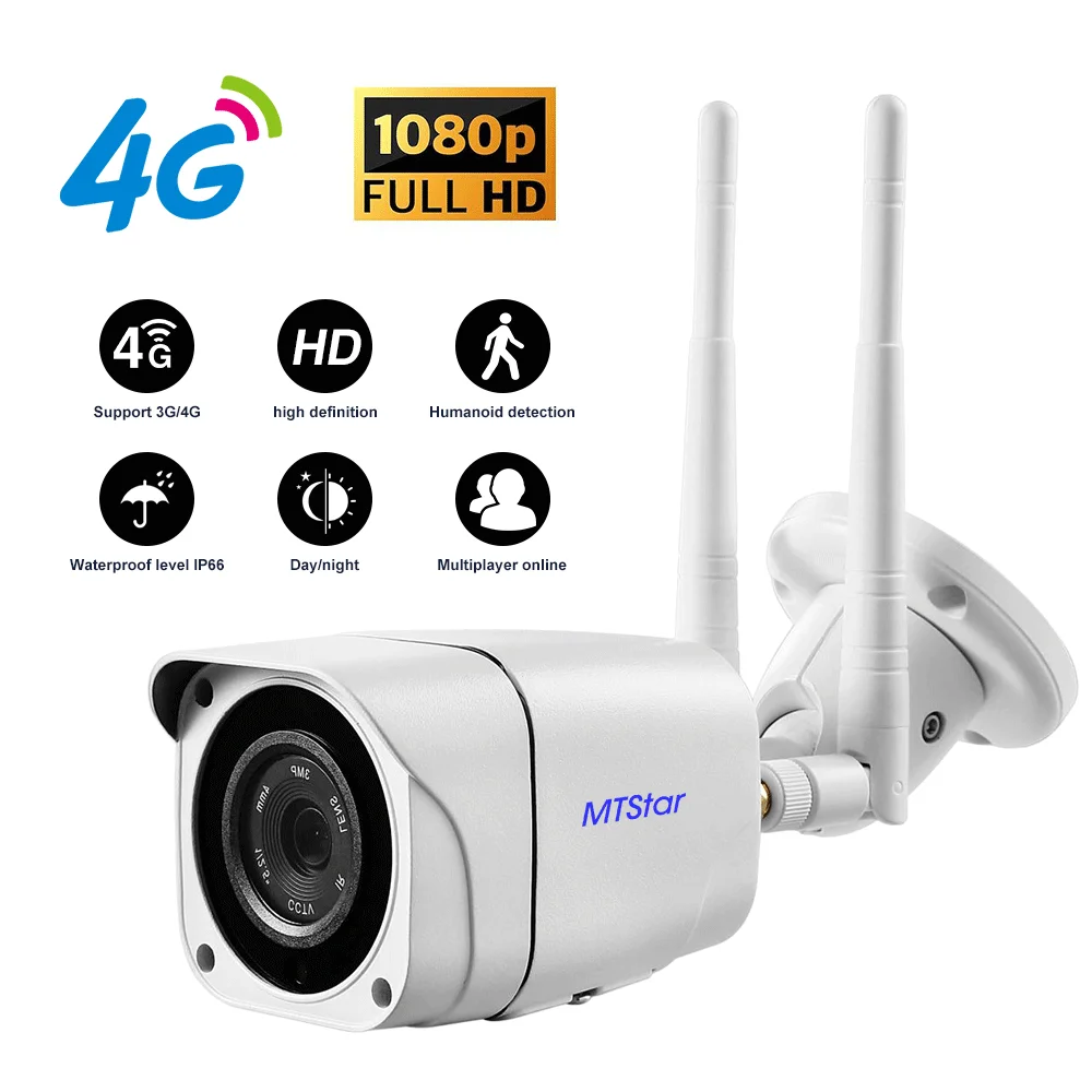 4G SIM Card IP Camera 1080P 5MP 4K HD Wireless WIFI Outdoor Security Bullet Camera CCTV Two Way Audio Camhi
4G SIM Card IP Camera 1080P 5MP 4K HD Wireless WIFI Outdoor Security Bullet Camera CCTV Two Way Audio Camhi