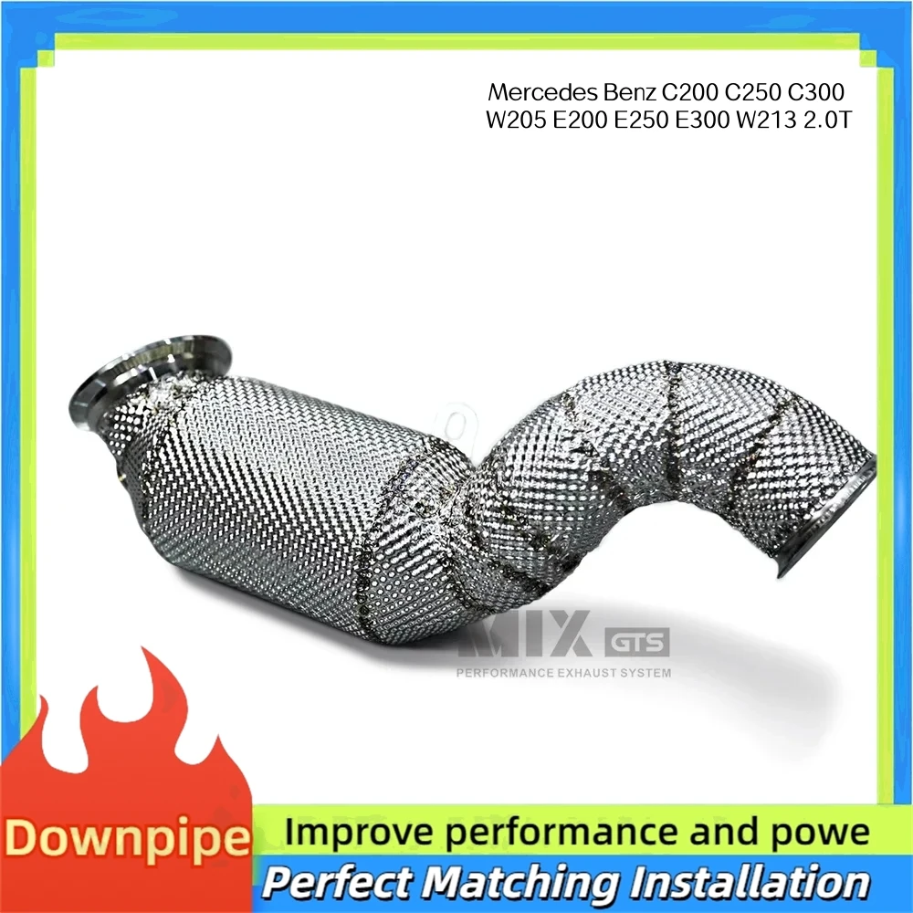 High flow sport catalytic converter for Mercedes Benz W205 E200E250E300 W213 2.0T left drive exhaust pipe downpipe power upgrade
High flow sport catalytic converter for Mercedes Benz W205 E200E250E300 W213 2.0T left drive exhaust pipe downpipe power upgrade