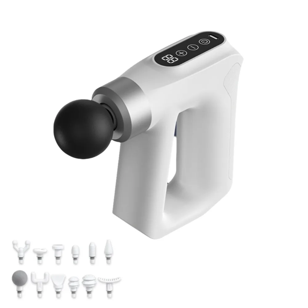 High Frequency Electric Muscle Massager with 12 Replacement Heads Adjustable Gears Body Deep Tissue Massager Low Noise Handheld
High Frequency Electric Muscle Massager with 12 Replacement Heads Adjustable Gears Body Deep Tissue Massager Low Noise Handheld