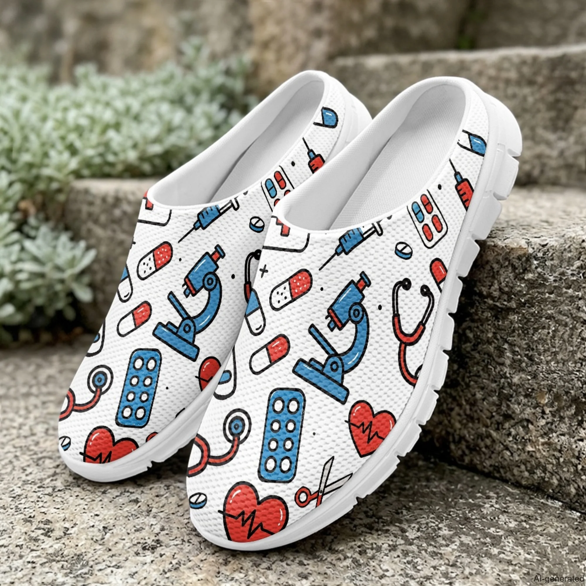 XIXIRIMIDO Casual Shoes Medical Pattern Nurse Shoes Versatile Sports Women's Slippers Breathable Mesh Men's Walking Shoes 35-48
XIXIRIMIDO Casual Shoes Medical Pattern Nurse Shoes Versatile Sports Women's Slippers Breathable Mesh Men's Walking Shoes 35-48