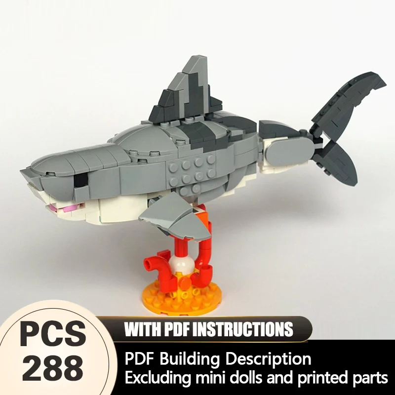 Creators Animal Series Model MOC Building Bricks Cartilaginous Fish Modular Technology Gifts Holiday Assemble Children Toys Suit
Creators Animal Series Model MOC Building Bricks Cartilaginous Fish Modular Technology Gifts Holiday Assemble Children Toys Suit
