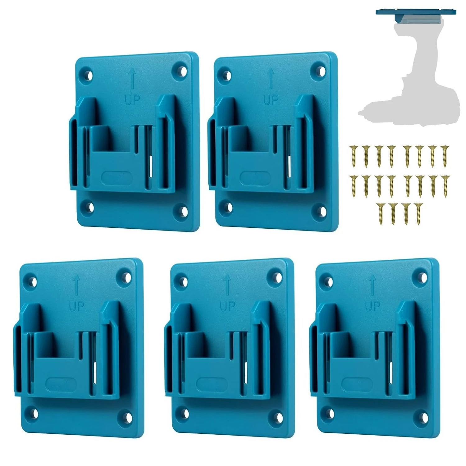 1-6pcs Battery Holder Compatible for Makita Battery Mounts Dock Holder, Wall Mount Tool Holder with Screws for Workshop Garage
1-6pcs Battery Holder Compatible for Makita Battery Mounts Dock Holder, Wall Mount Tool Holder with Screws for Workshop Garage