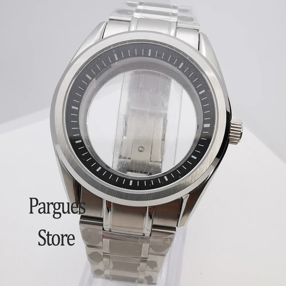40mm black blue white orange inner ring sapphire glass stainless steel watch case strap fit NH35 NH36 NH34 movement
40mm black blue white orange inner ring sapphire glass stainless steel watch case strap fit NH35 NH36 NH34 movement