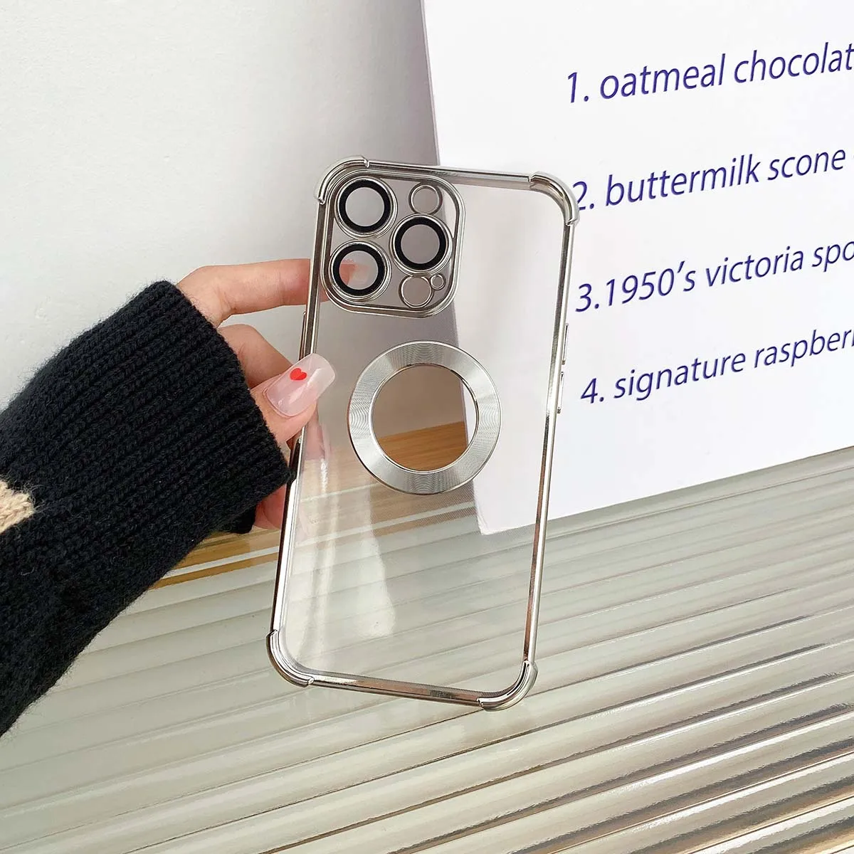 Luxury Transparent Plating Logo Hole Magnetic Soft Phone Case For iPhone 11 12 13 14 Pro Max Glass Camera Protector Cove
Luxury Transparent Plating Logo Hole Magnetic Soft Phone Case For iPhone 11 12 13 14 Pro Max Glass Camera Protector Cove