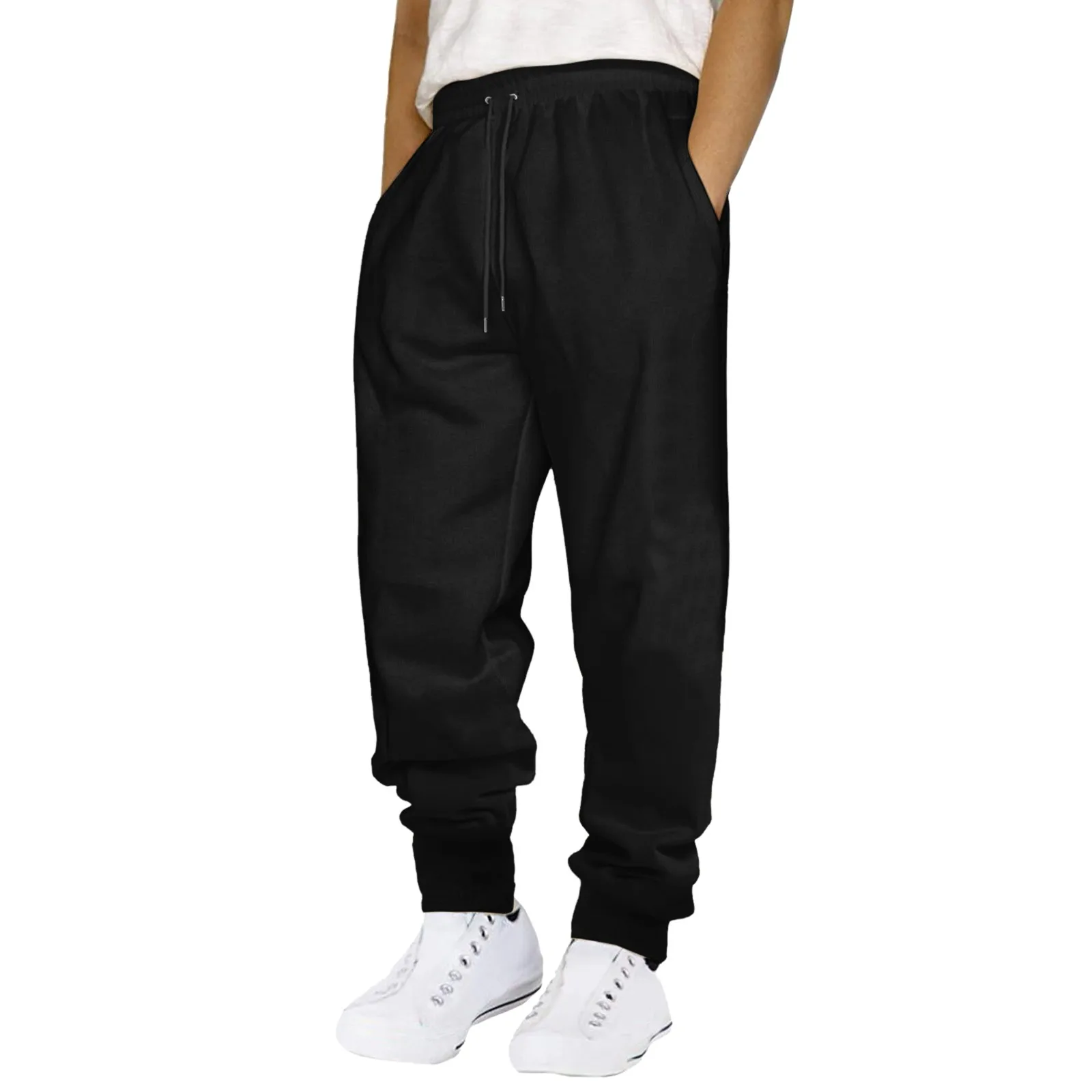 Men Sweatpants Hip Hop Drawstring Pocket Baggy Trousers Winter Thicken Warm Solid Color Elastic Waist Loose Streetwear Pant Male
Men Sweatpants Hip Hop Drawstring Pocket Baggy Trousers Winter Thicken Warm Solid Color Elastic Waist Loose Streetwear Pant Male