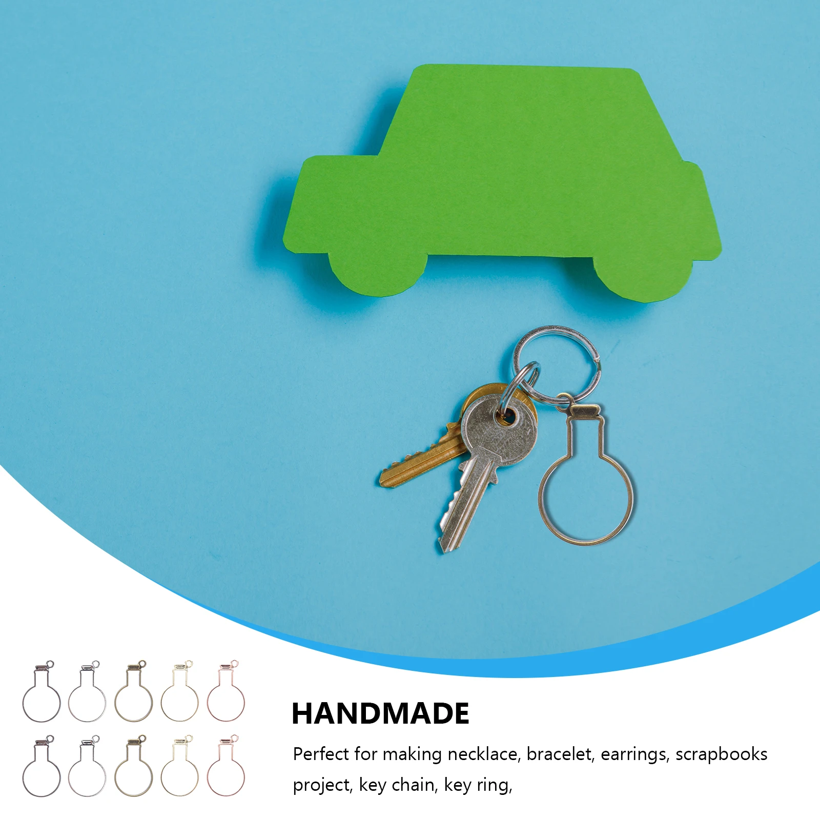 50 Pcs Drift Bottle Bezels Alloy Frames Resin Jewelry Pendants Open DIY Charms Crafting Supplies Epoxy Accessories
50 Pcs Drift Bottle Bezels Alloy Frames Resin Jewelry Pendants Open DIY Charms Crafting Supplies Epoxy Accessories