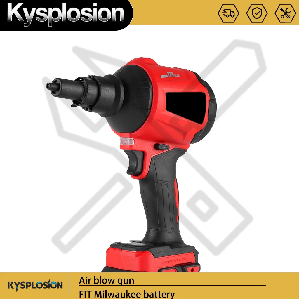 Brushless Blower 1500W 80000RPM Multifunction Inflator Vacuum Cordless Dust Blower Dust Cleanner tools For Milwaukee 18v Battery
Brushless Blower 1500W 80000RPM Multifunction Inflator Vacuum Cordless Dust Blower Dust Cleanner tools For Milwaukee 18v Battery