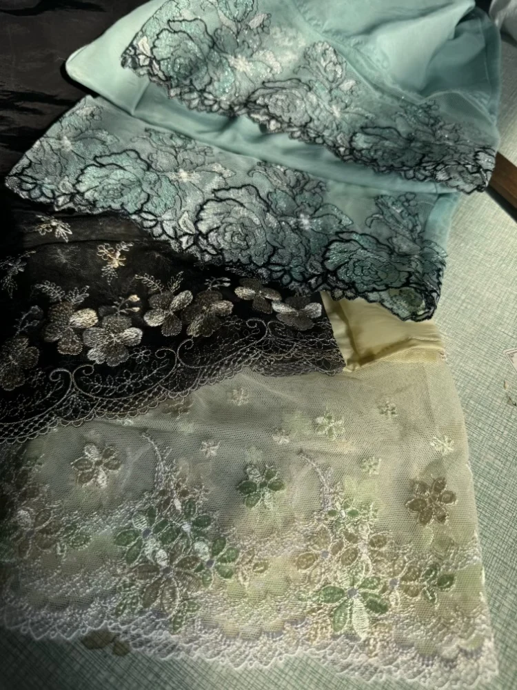 Многоцветные брюки из медно-аммиачного шелка с высокой талией, длинные, с кружевной отделкой, из тонкого регенерированного целлюлозного волокна
Многоцветные брюки из медно-аммиачного шелка с высокой талией, длинные, с кружевной отделкой, из тонкого регенерированного целлюлозного волокна