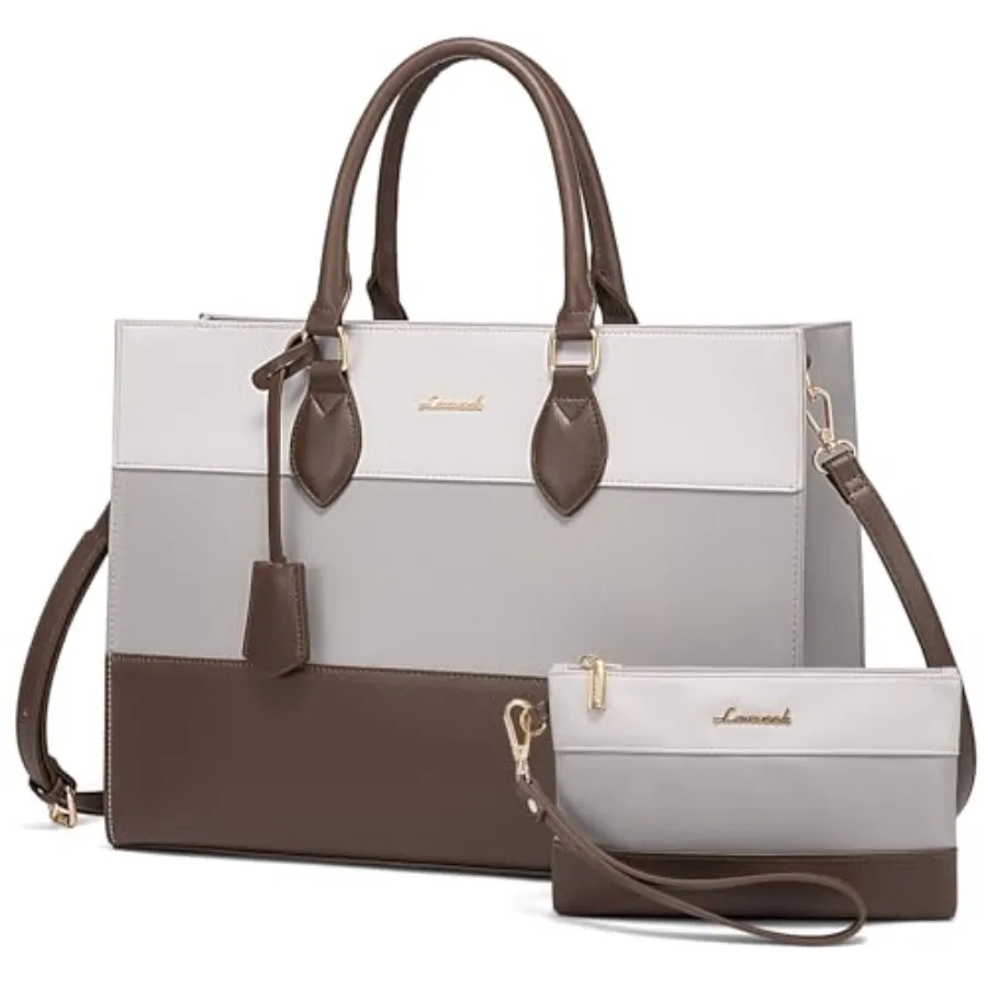Laptop Tote Bag for Women, Work Totes Business Office Computer Briefcase with Clutch Purse
Laptop Tote Bag for Women, Work Totes Business Office Computer Briefcase with Clutch Purse