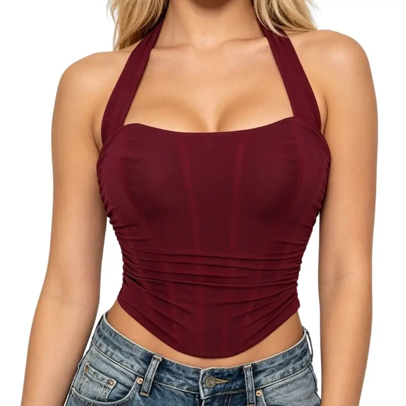Pure black neckband elastic net fabric corset with fishbone waistband and fishbone waistline compression base top dress
Pure black neckband elastic net fabric corset with fishbone waistband and fishbone waistline compression base top dress