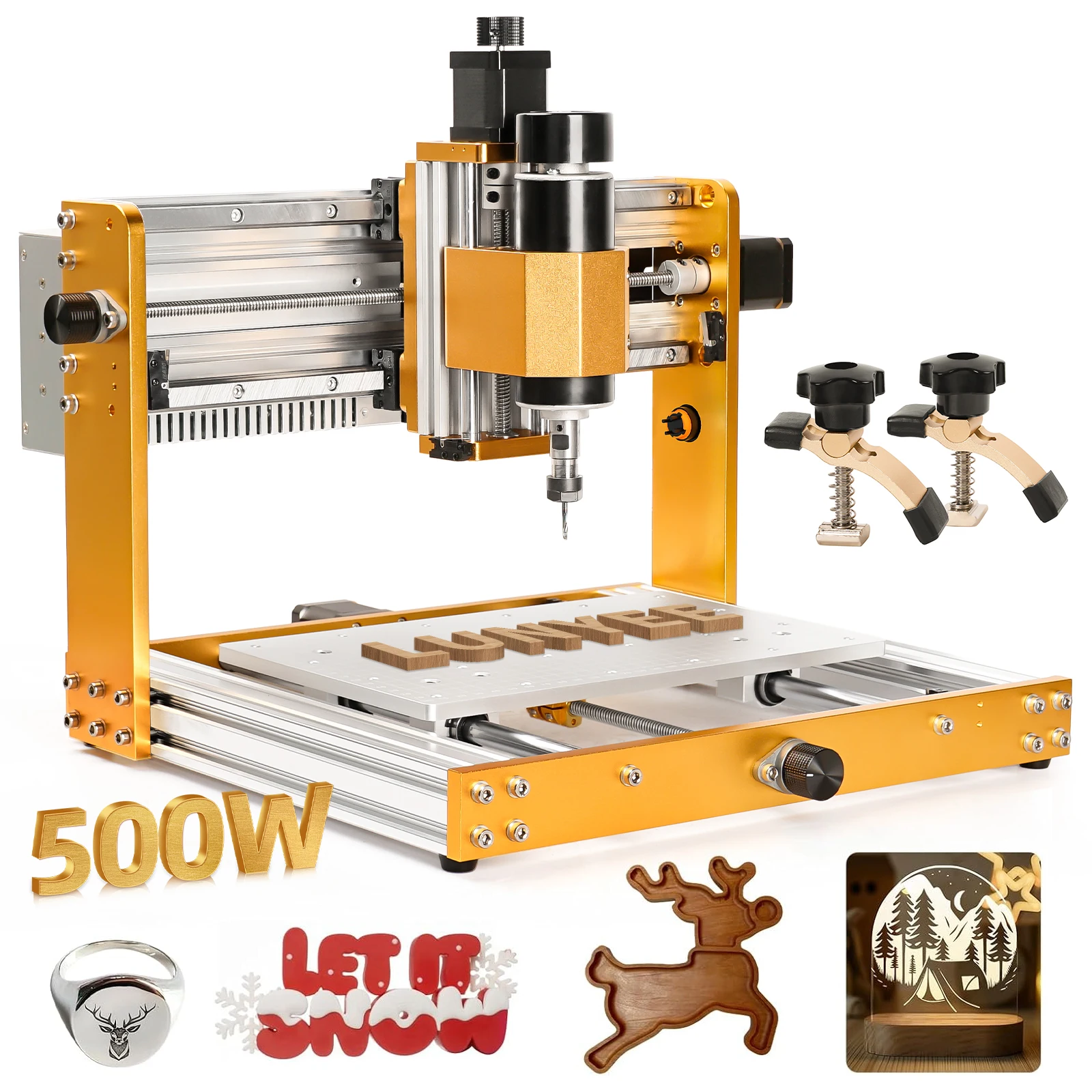CNC3018PRO Ultra CNC Router CNC 500W Spindle Engraving Machine Laser Engraver for Milling Cutting Woodworking
CNC3018PRO Ultra CNC Router CNC 500W Spindle Engraving Machine Laser Engraver for Milling Cutting Woodworking