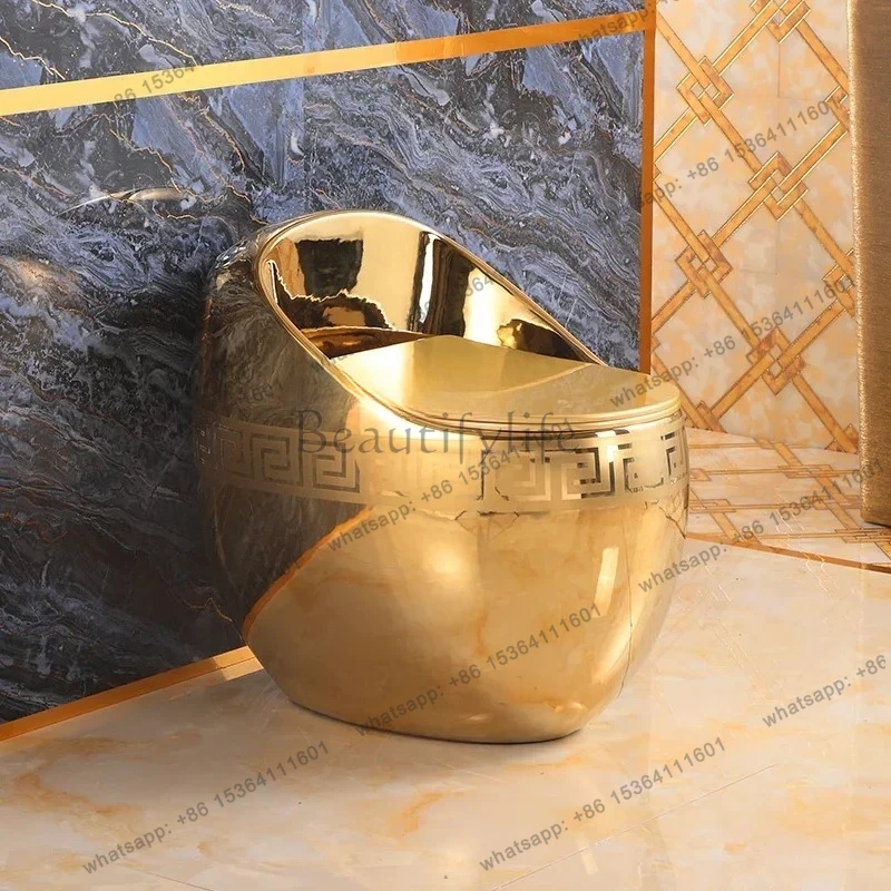 LXCreative gold Toilet Round Electroplated Gold Toilet Personality Art gold BathroomSSS
LXCreative gold Toilet Round Electroplated Gold Toilet Personality Art gold BathroomSSS