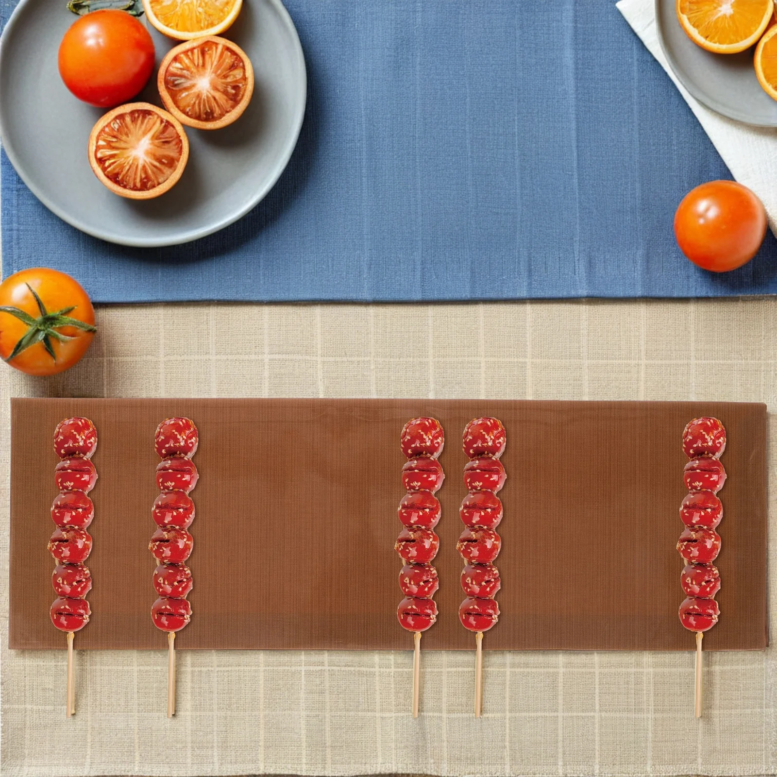 Non-Stick Fondant Pad 17.88X5.89X0.20In Baking Mat For Cake Flower Modeling Diy Tanghulu Tool Reusable Candy Decorating
Non-Stick Fondant Pad 17.88X5.89X0.20In Baking Mat For Cake Flower Modeling Diy Tanghulu Tool Reusable Candy Decorating