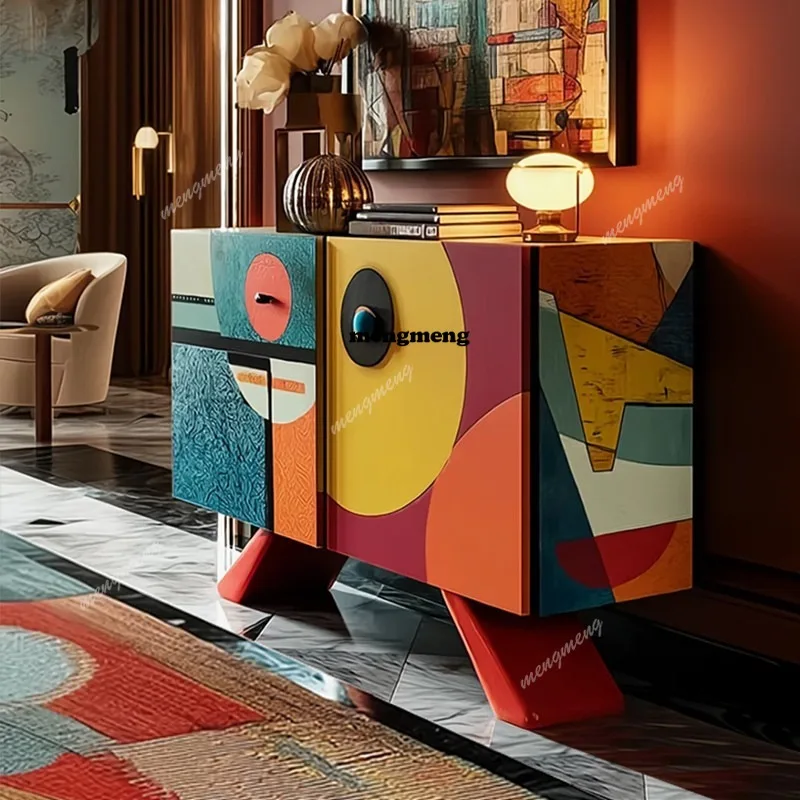 French retro style painted entrance cabinet entrance foyer solid wood decorative cabinet art storage side cabinet
French retro style painted entrance cabinet entrance foyer solid wood decorative cabinet art storage side cabinet