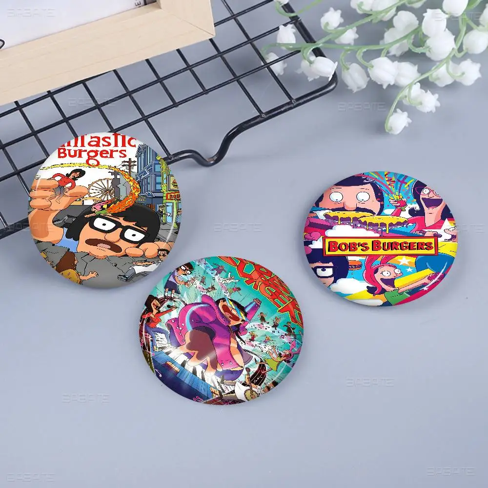 Cartoon Bobs B-Burgers Creative Pins Funny Smiley Faces Round Snap-in Brooch Badge Backpack Hat Accessories Jewelry Gifts
Cartoon Bobs B-Burgers Creative Pins Funny Smiley Faces Round Snap-in Brooch Badge Backpack Hat Accessories Jewelry Gifts