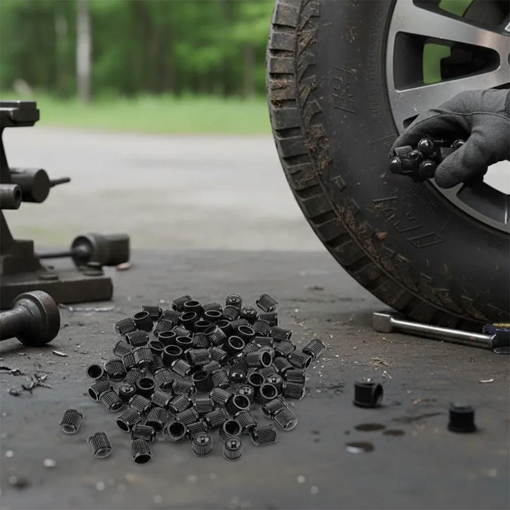 100Pcs Universal Black Plastic Tire Valve Caps Car Wheel Tyre Air Stem Dust Covers for Auto Truck Motorcycle Bicycle Accessories
100Pcs Universal Black Plastic Tire Valve Caps Car Wheel Tyre Air Stem Dust Covers for Auto Truck Motorcycle Bicycle Accessories