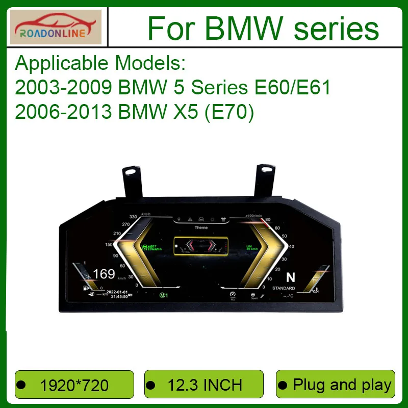 2025 New Lcd Digital Dashboard Cluster Digital ForBMW 5 Series E60/E61/2003-2013 BMW X5 (E70) Virtual Cockpit Instrument
2025 New Lcd Digital Dashboard Cluster Digital ForBMW 5 Series E60/E61/2003-2013 BMW X5 (E70) Virtual Cockpit Instrument
