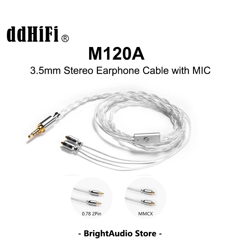 Кабель для наушников DD ddHiFi M120A 3,5 мм с разъемом MMCX/0,78 мм, поддерживает Стандартные линейные управление CTIA, микрофон
Кабель для наушников DD ddHiFi M120A 3,5 мм с разъемом MMCX/0,78 мм, поддерживает Стандартные линейные управление CTIA, микрофон
