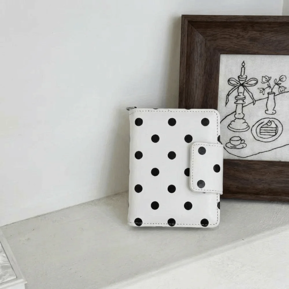 Multifunctional Polka Dot Passport Holder Black White Slim Design Card Storage Bag Multi-Card Slot Lightweight
Multifunctional Polka Dot Passport Holder Black White Slim Design Card Storage Bag Multi-Card Slot Lightweight