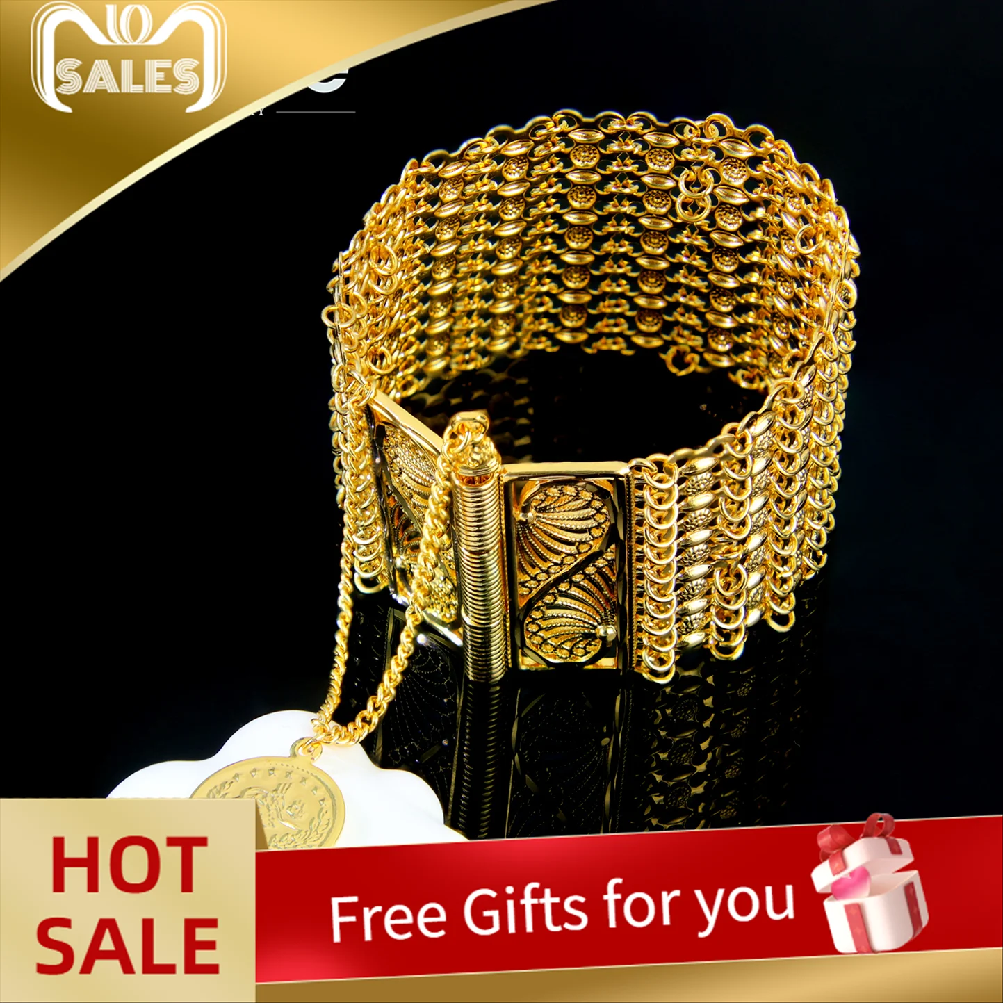 Luxury Algeria Bridal Wedding Cuff Bracelet 21k Gold Plated Nigeria Handmade Hand Chains Pulseras Mujer Turkish Bride Accessory
Luxury Algeria Bridal Wedding Cuff Bracelet 21k Gold Plated Nigeria Handmade Hand Chains Pulseras Mujer Turkish Bride Accessory