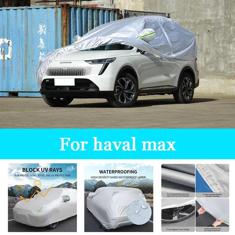 Car Cover Outdoor Full Exterior Snow Cover Sunshade Waterproof Dustproof Protection with Reflective Strips for Haval Max
Car Cover Outdoor Full Exterior Snow Cover Sunshade Waterproof Dustproof Protection with Reflective Strips for Haval Max