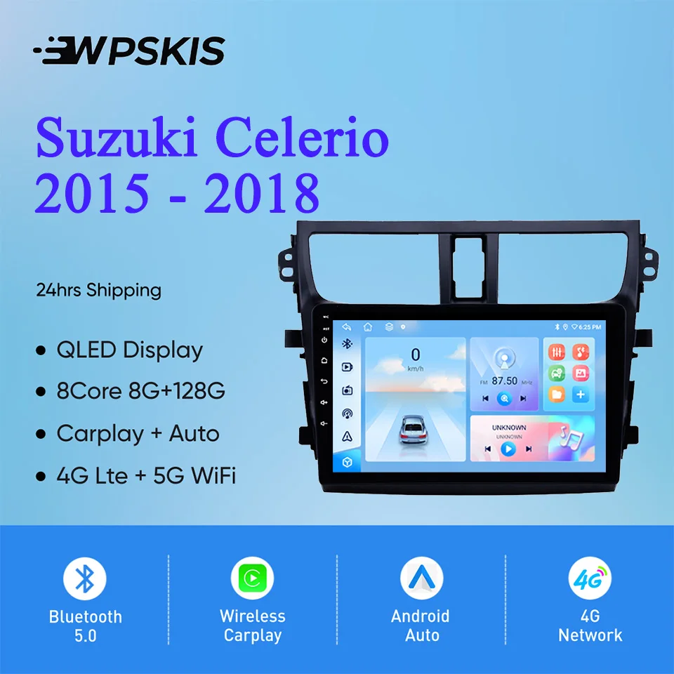 2Din Android 14 Car Radio Stereo For Suzuki Celerio 2015 - 2018 Car Gps Navigation Video Audio Player Head Unit 4G LTE WiFi RDS
2Din Android 14 Car Radio Stereo For Suzuki Celerio 2015 - 2018 Car Gps Navigation Video Audio Player Head Unit 4G LTE WiFi RDS